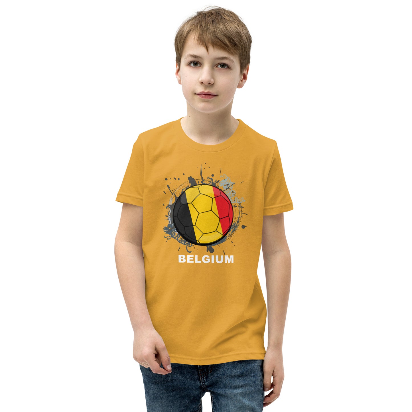 Belgium Soccer Youth Short Sleeve T-Shirt - darks