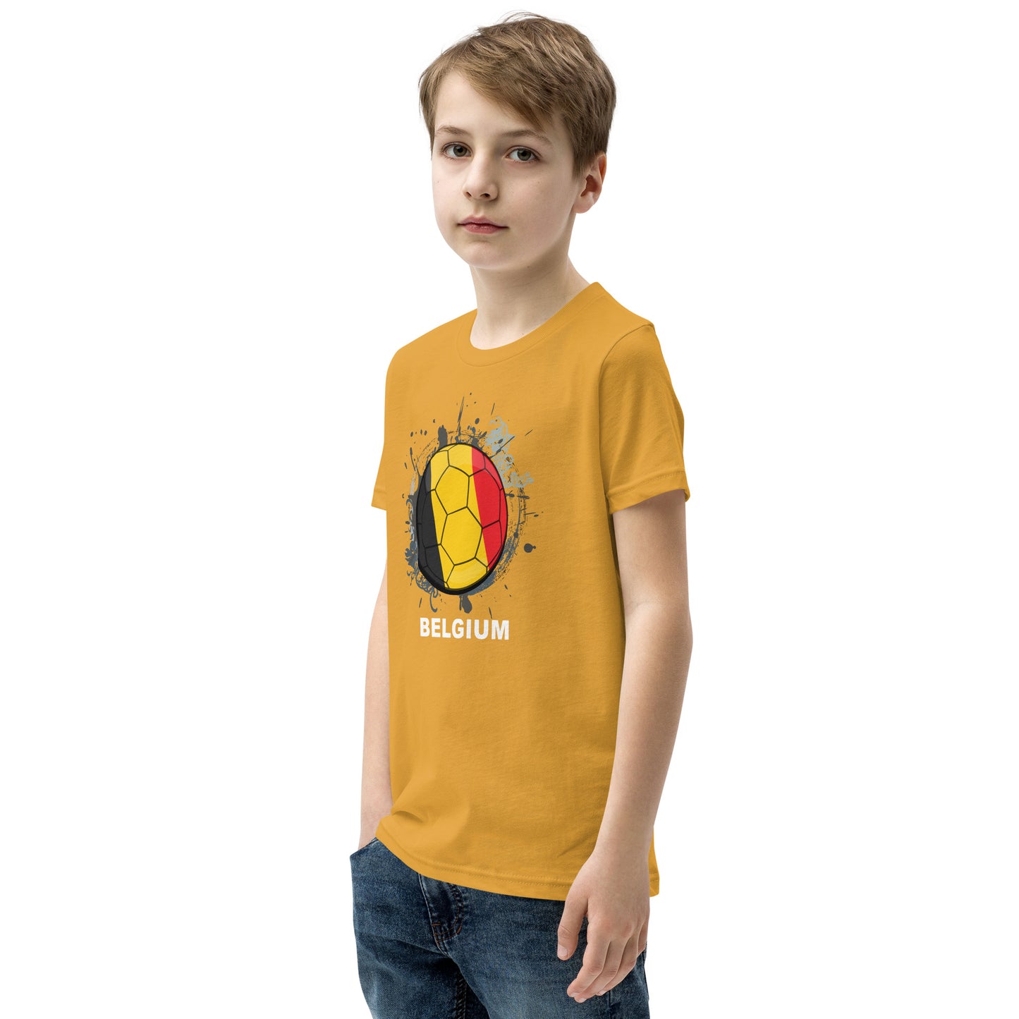 Belgium Soccer Youth Short Sleeve T-Shirt - darks