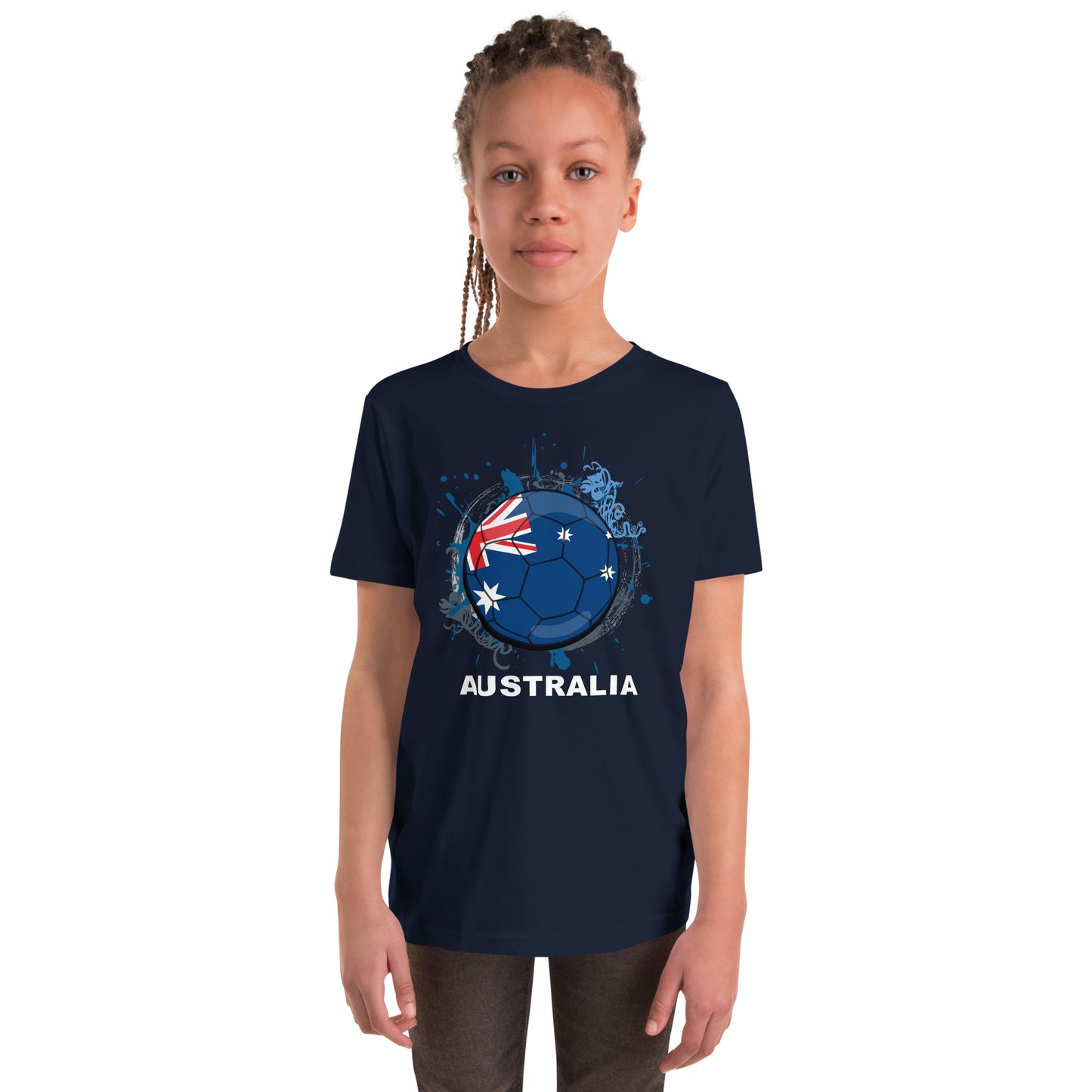 Australia Soccer Youth Short Sleeve T-Shirt - darks