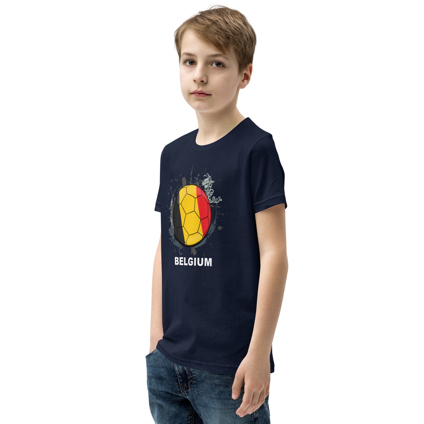 Belgium Soccer Youth Short Sleeve T-Shirt - darks