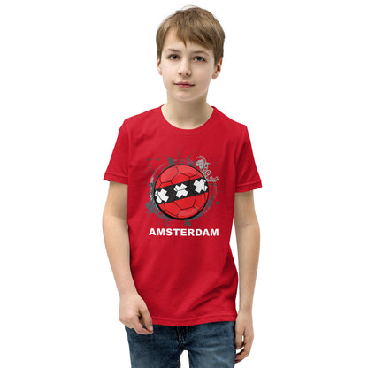 Amsterdam Soccer Youth Short Sleeve T-Shirt - darks