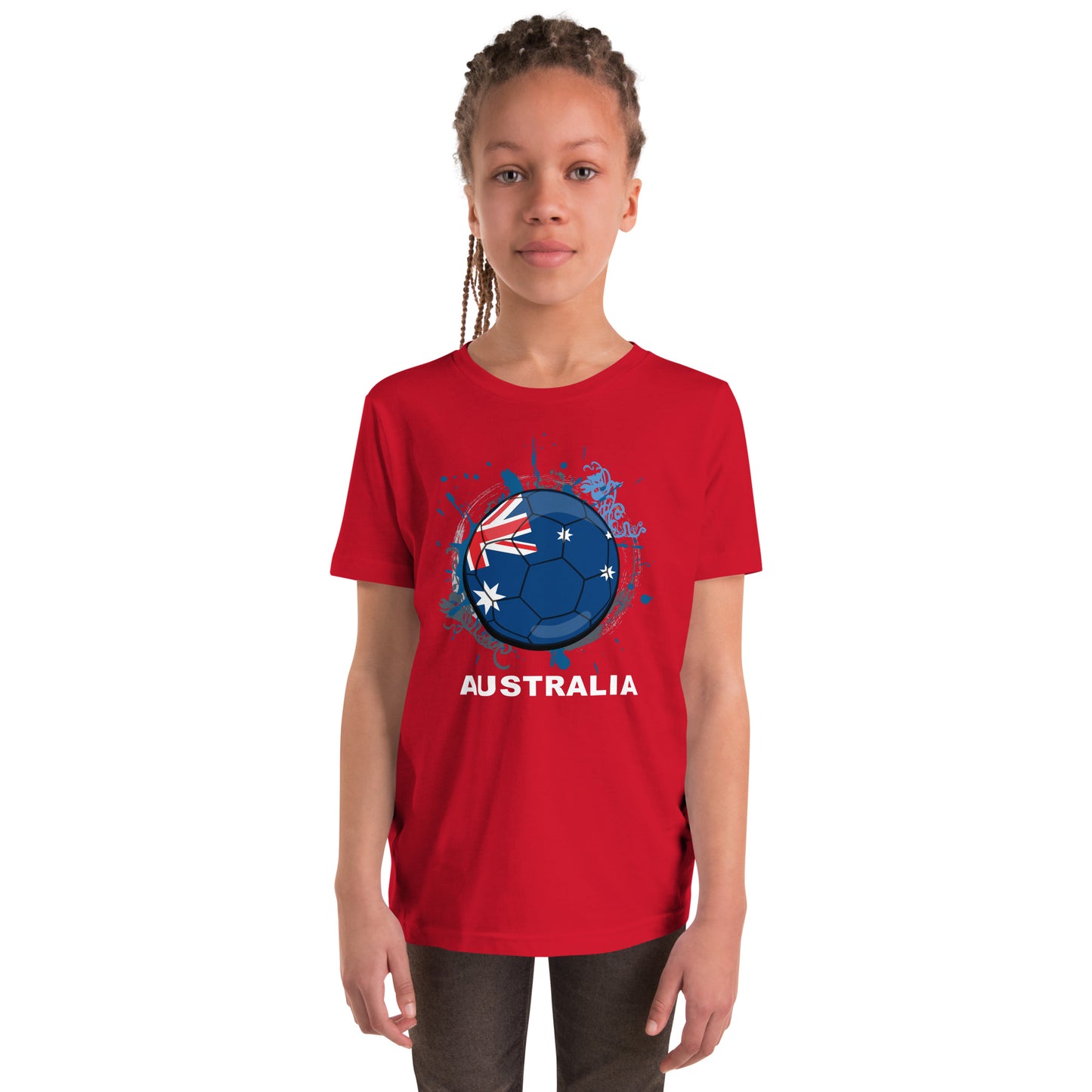 Australia Soccer Youth Short Sleeve T-Shirt - darks