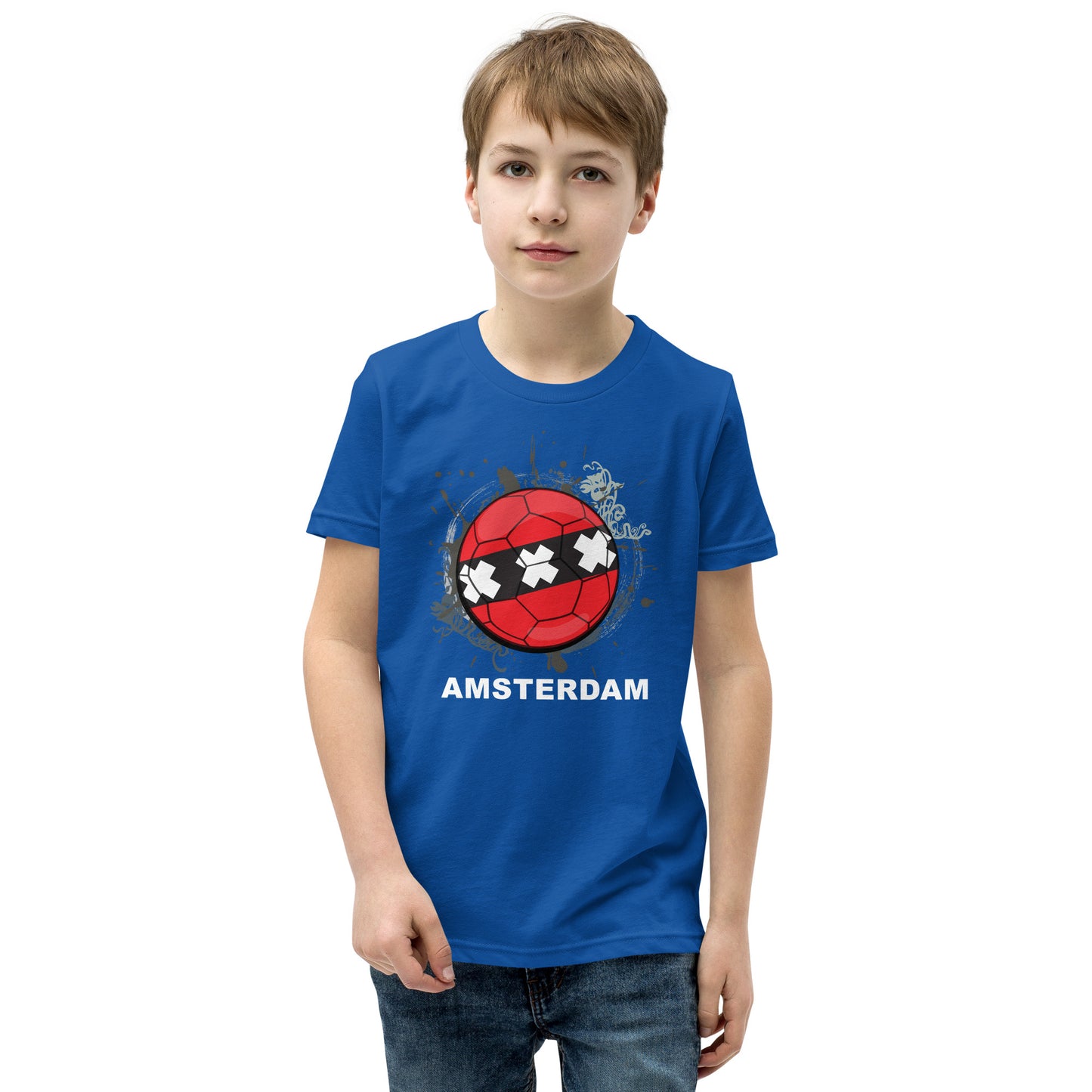 Amsterdam Soccer Youth Short Sleeve T-Shirt - darks