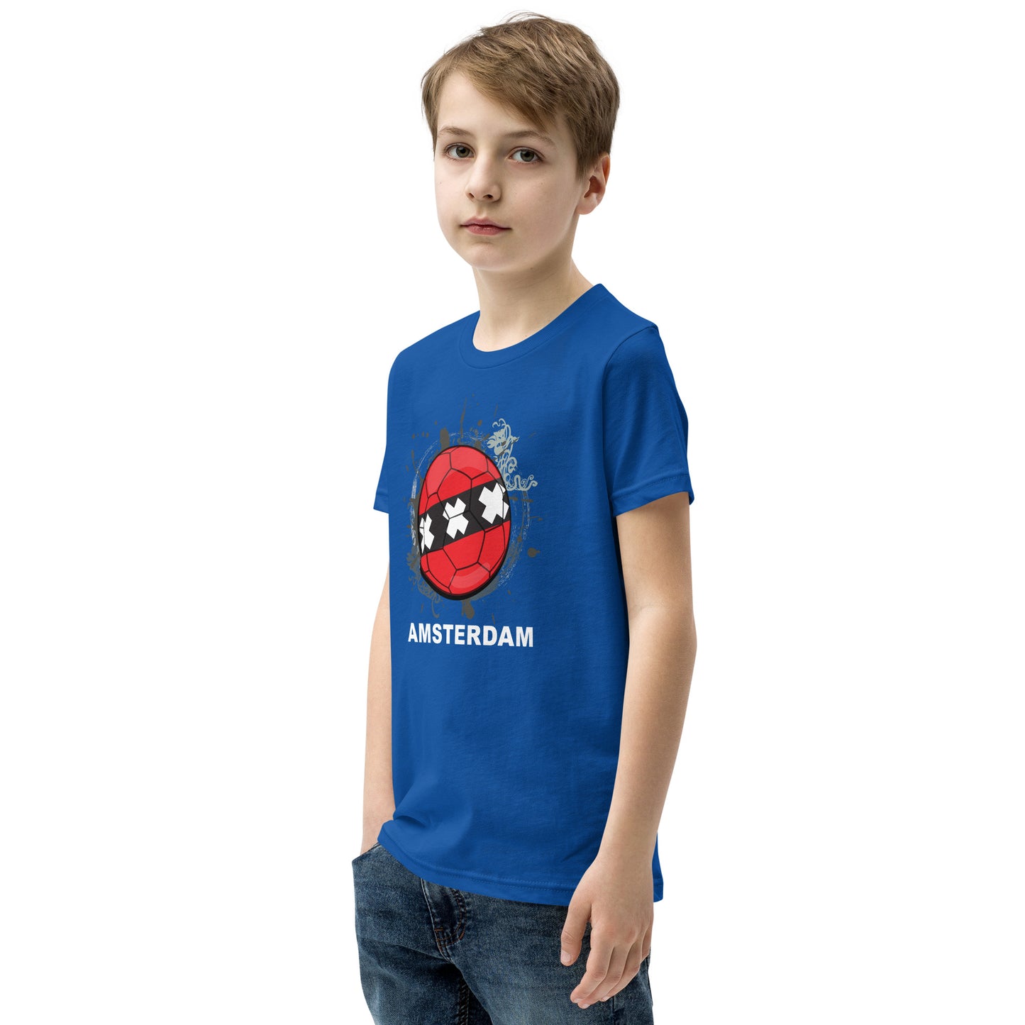 Amsterdam Soccer Youth Short Sleeve T-Shirt - darks