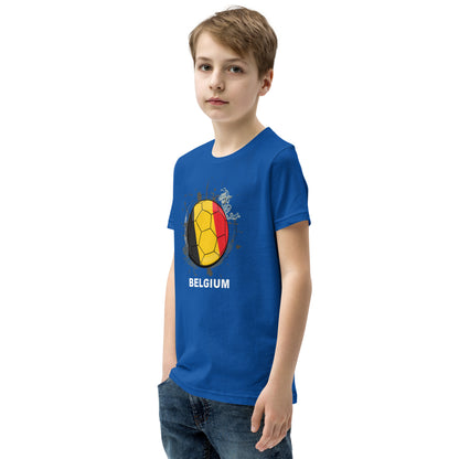 Belgium Soccer Youth Short Sleeve T-Shirt - darks