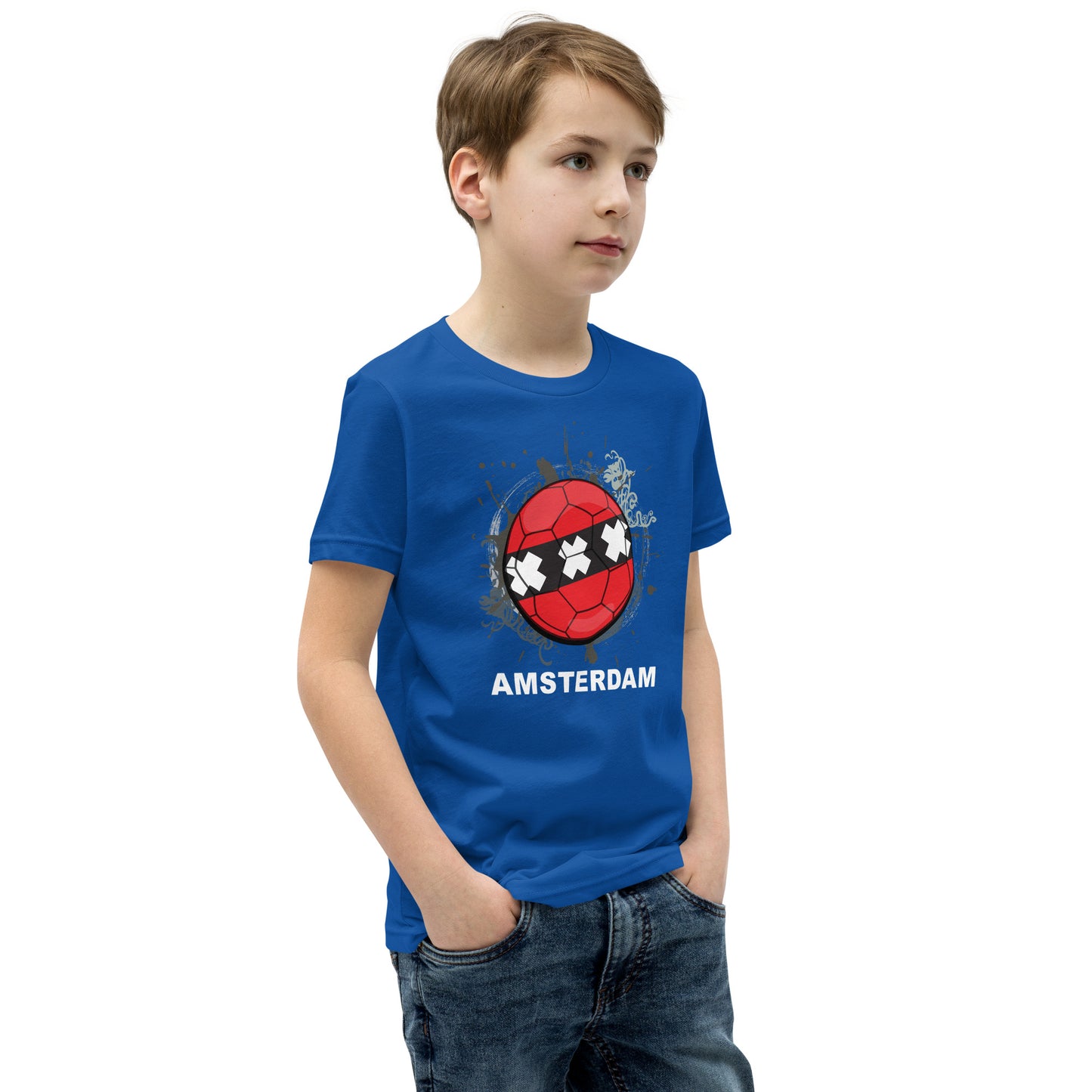 Amsterdam Soccer Youth Short Sleeve T-Shirt - darks